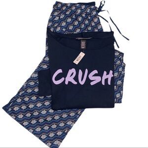 Victorias Secret Mayfair pants Soft top pajama set